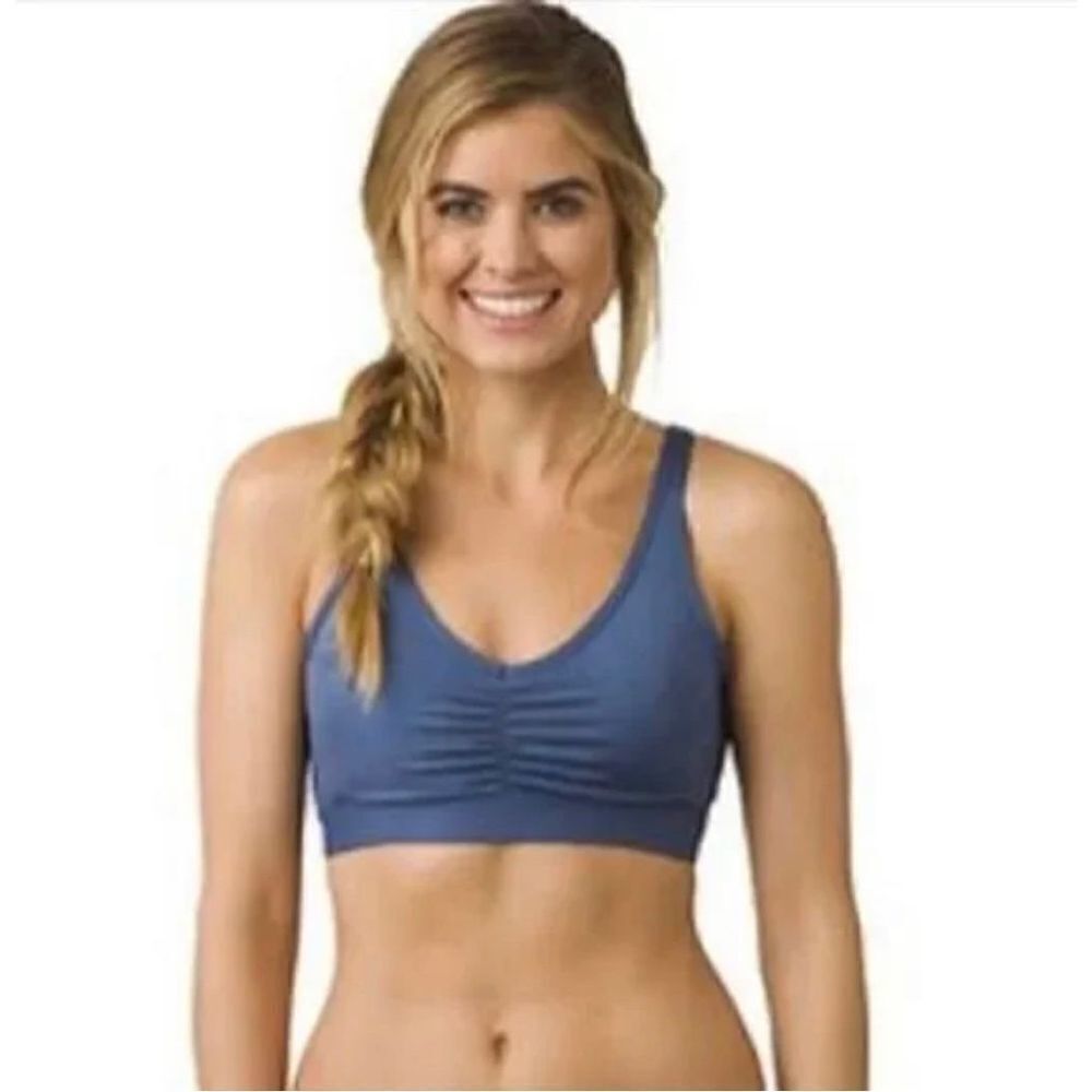 PrAna Dreaming Sports Bra Strappy Size XS‎ Blue Stripe - Picture 2 of 11